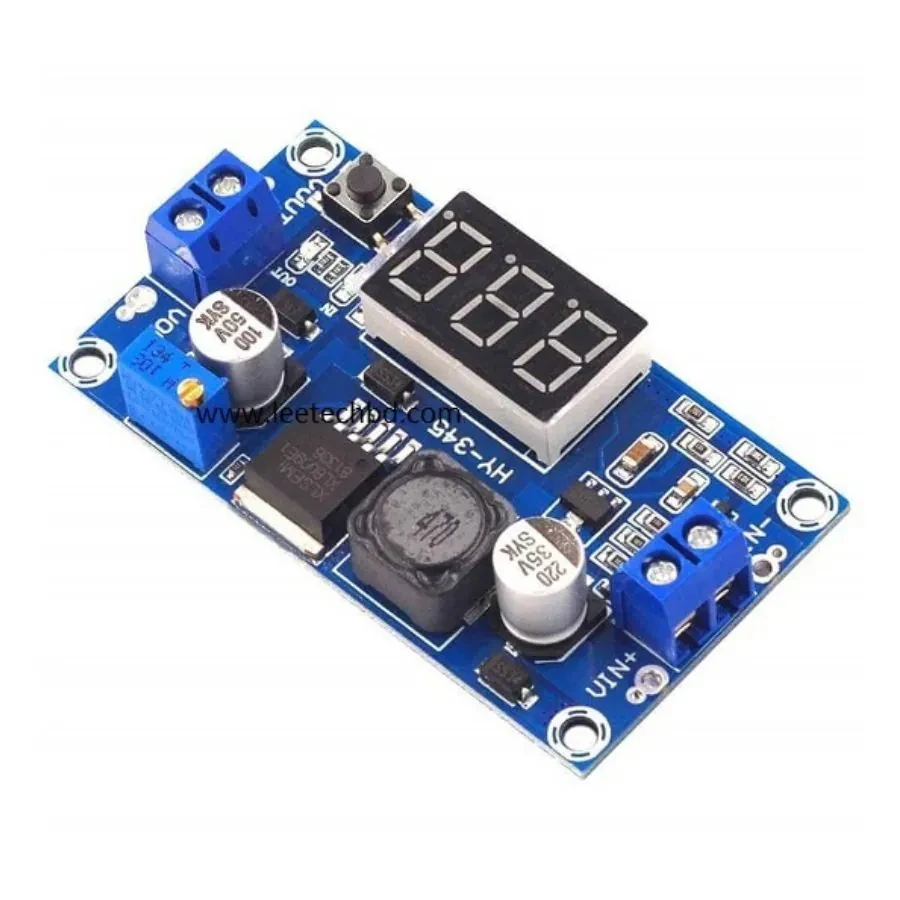 XL6009 Step-Up DC-DC Boost Converter Module with LED Display (Adjustable Voltage Regulator)