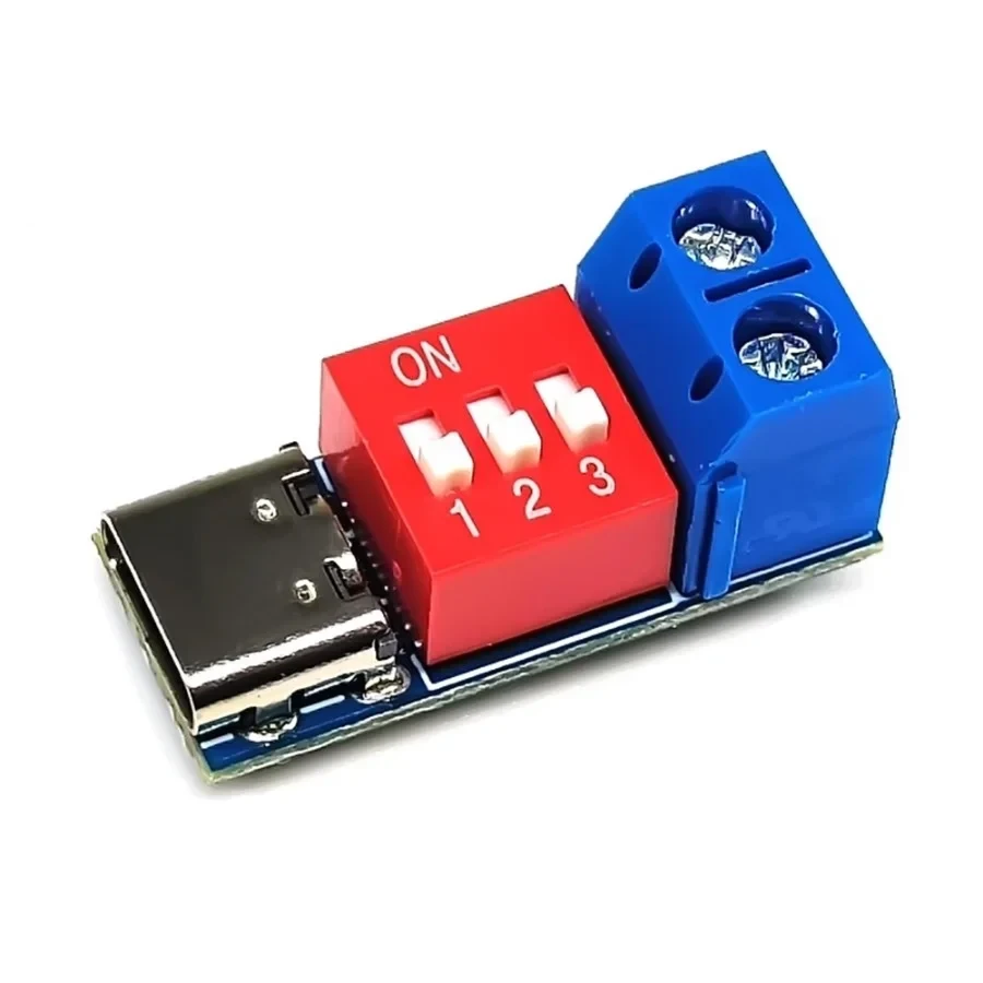 USB-C Power Delivery Trigger Module (DIP Switch Selectable)